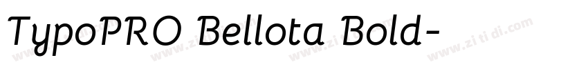 TypoPRO Bellota Bold字体转换